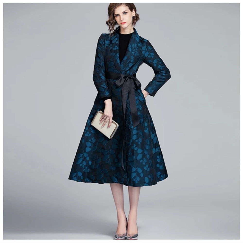 Textured Teal & Black JacketThe Sanah - Picture 4 of 11